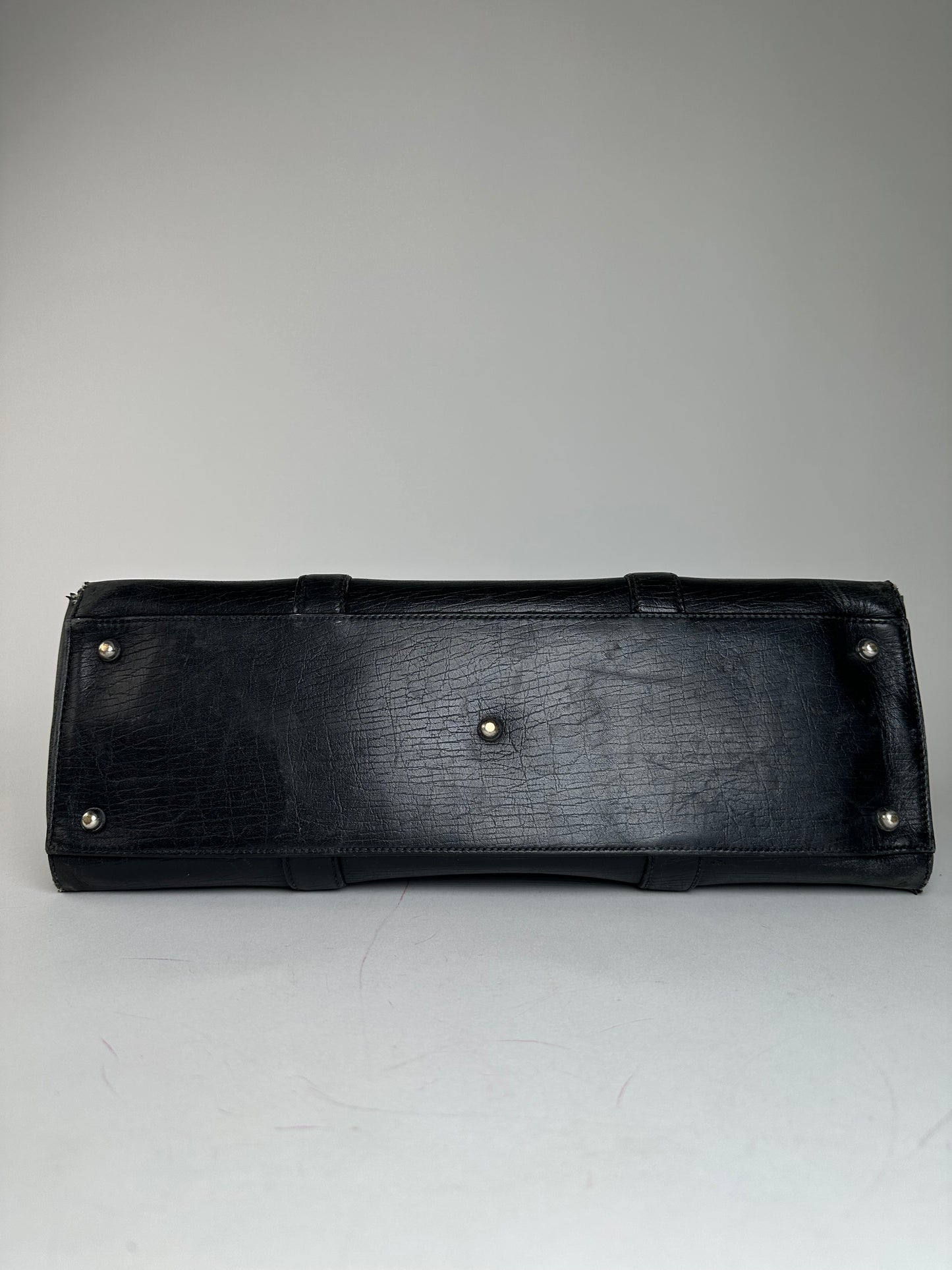 Vintage Gucci Leather Handbag Black