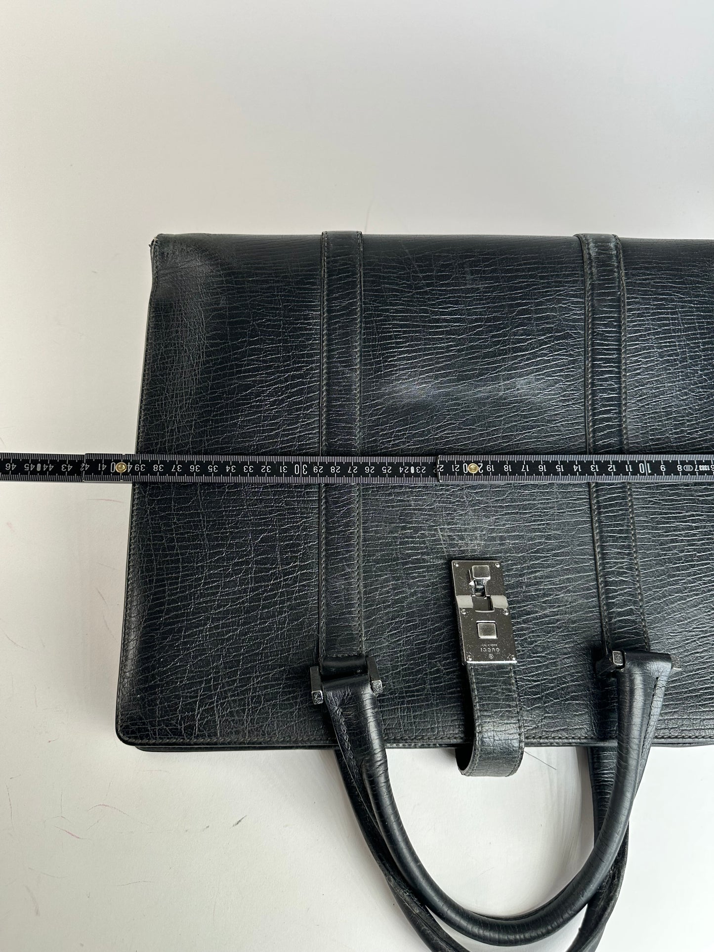 Vintage Gucci Leather Handbag Black