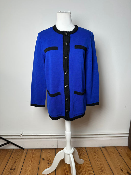 Vintage Yves Saint Laurent Sweater Blue Black M