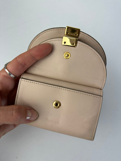 Vintage Chloé Leather Key Holder c. 2010s Blush Pink