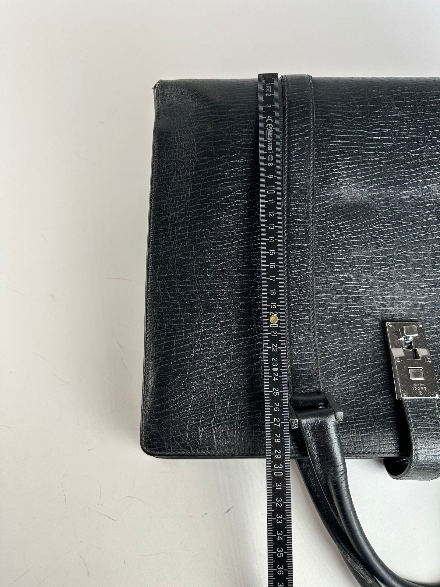 Vintage Gucci Leather Handbag Black