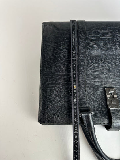 Vintage Gucci Leather Handbag Black