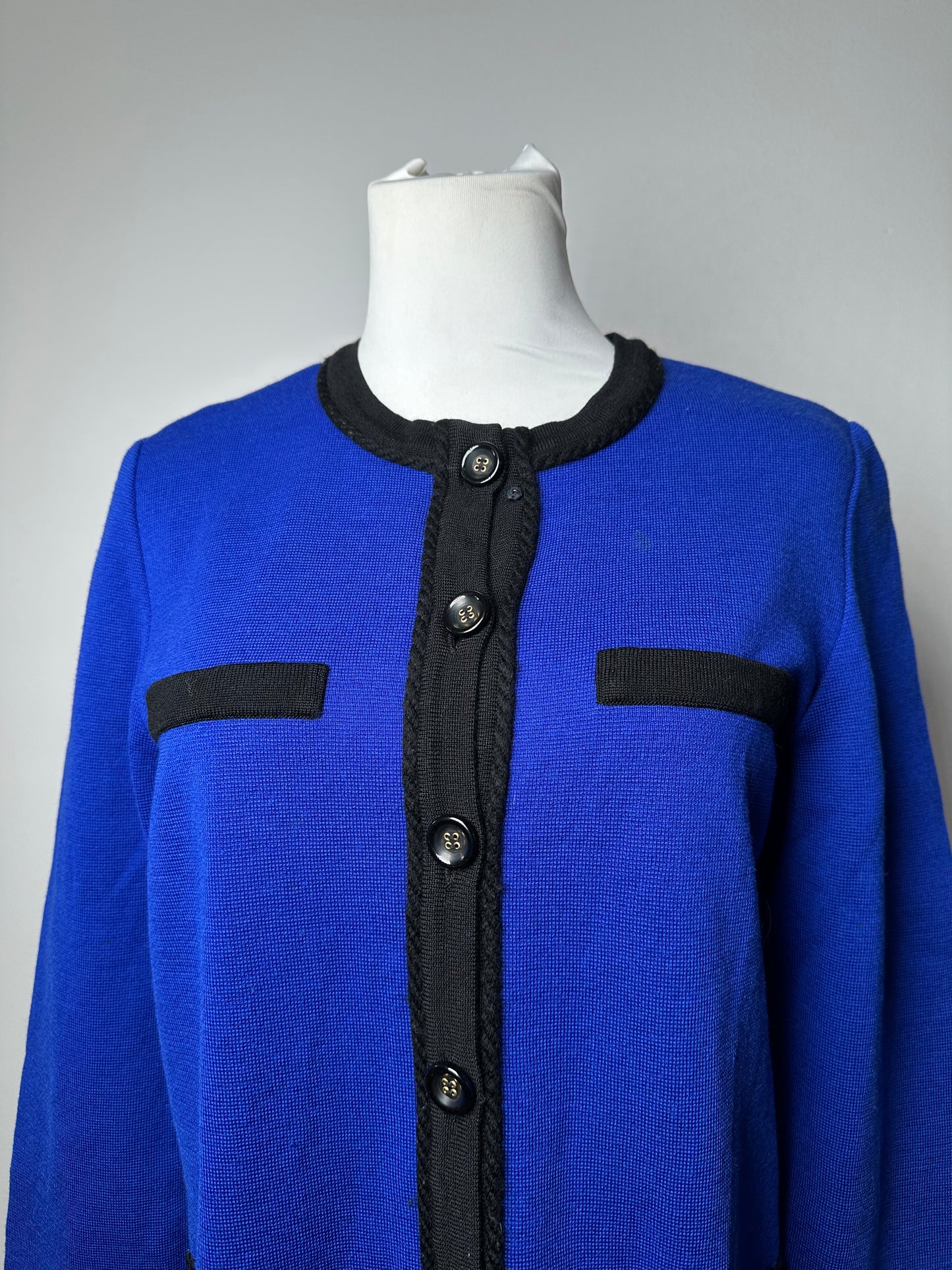 Vintage Yves Saint Laurent Sweater Blue Black M