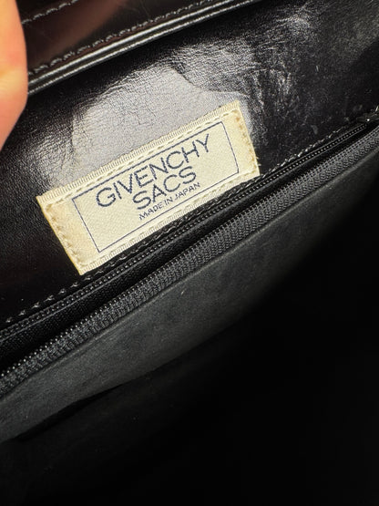 Vintage Givenchy Leather 2Way Handbag Black