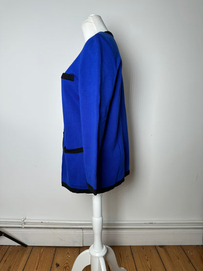 Vintage Yves Saint Laurent Sweater Blue Black M