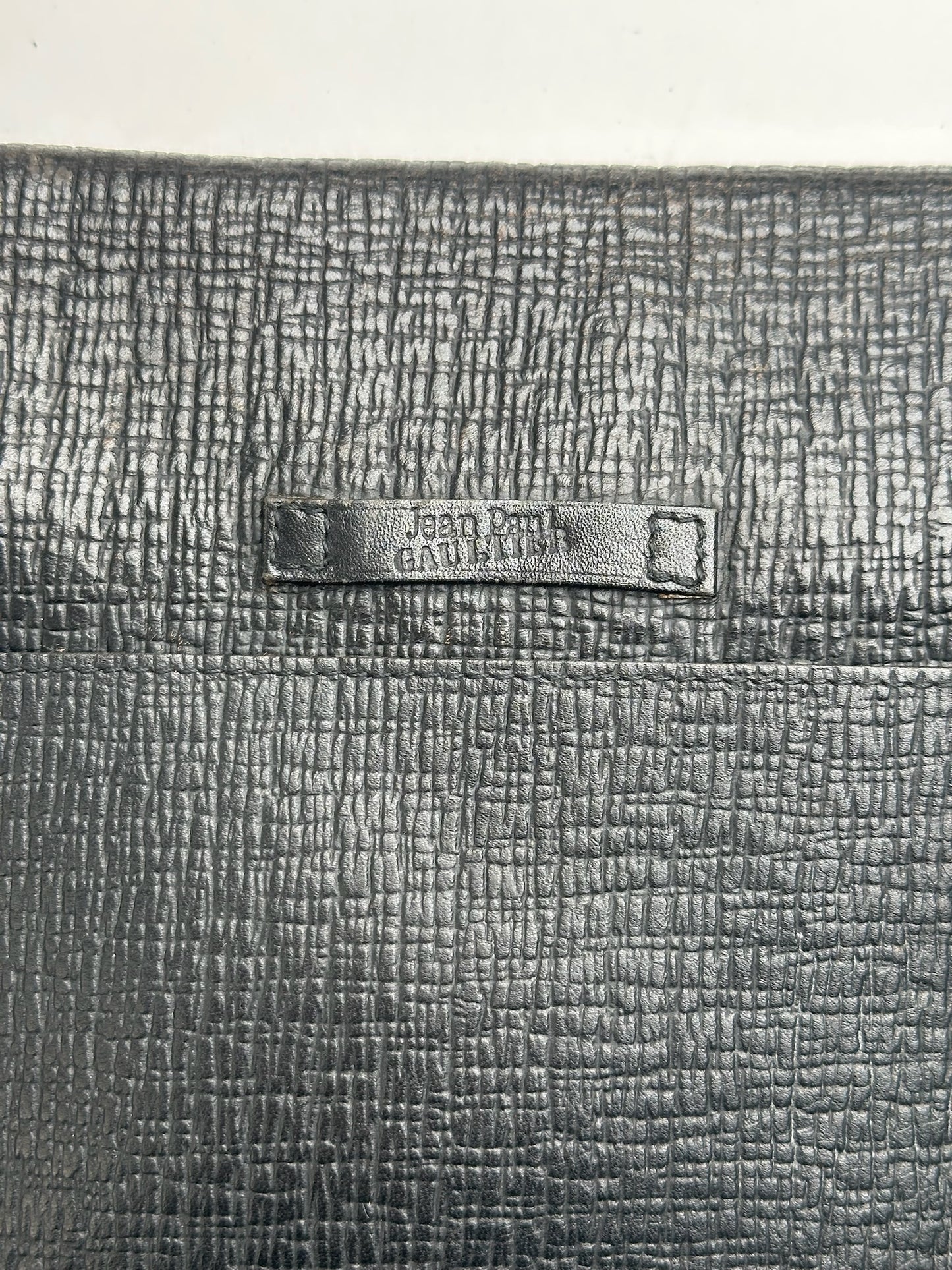 Vintage Jean Paul Gaultier Leather Bag Black