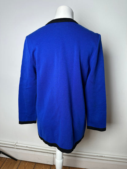 Vintage Yves Saint Laurent Sweater Blue Black M