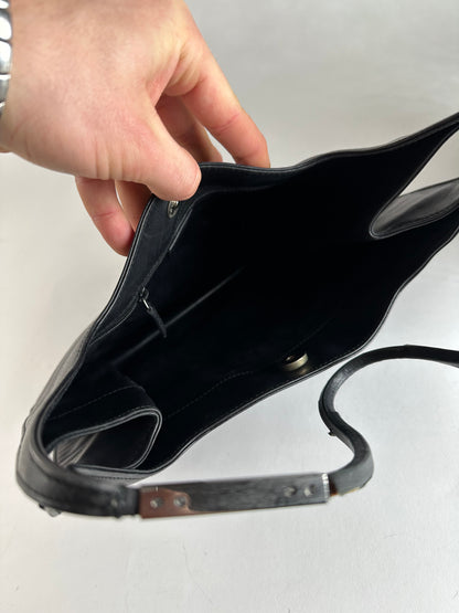 Vintage Gucci Leather Handbag Black