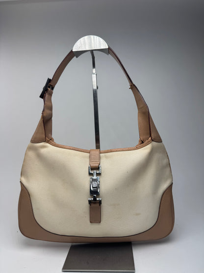 Sac Gucci Jackie vintage beige marron