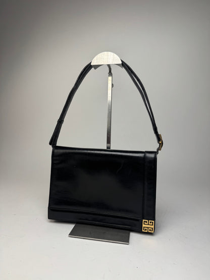 Vintage Givenchy Leather 2Way Handbag Black