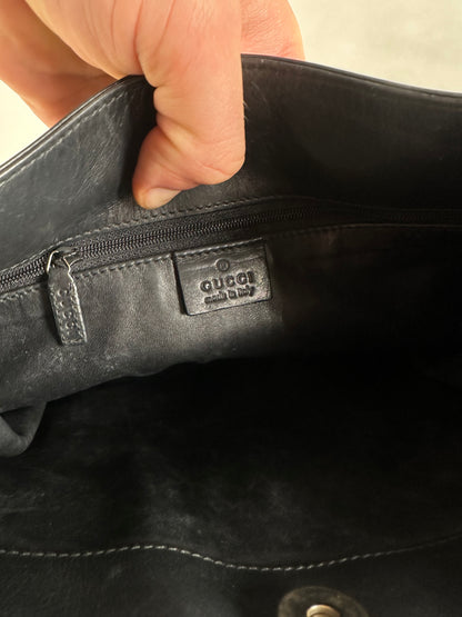 Vintage Gucci Leather Handbag Black