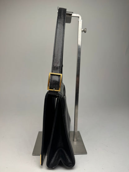 Vintage Givenchy Leather 2Way Handbag Black