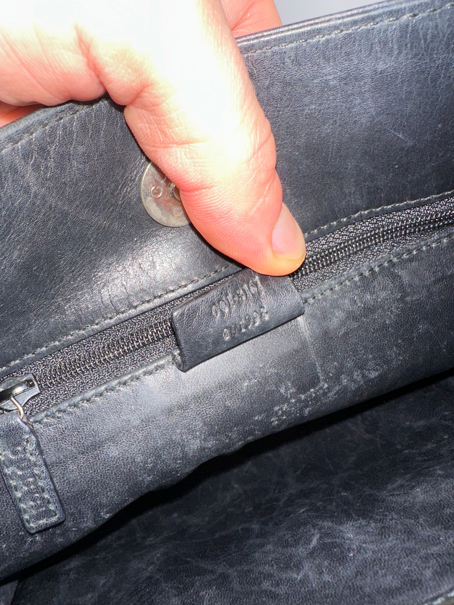 Vintage Gucci Leather Handbag Black