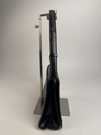 Vintage Givenchy Leather 2Way Handbag Black