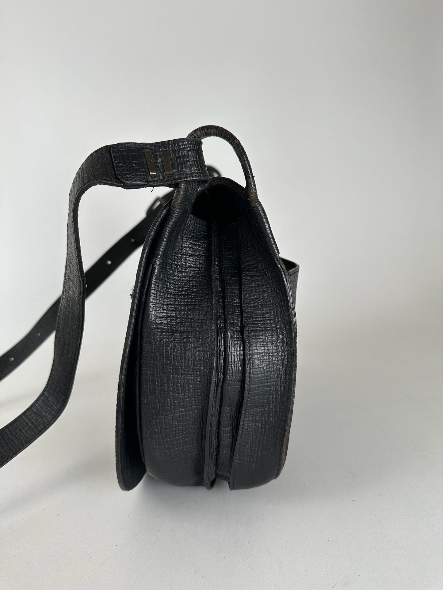 Vintage Jean Paul Gaultier Leather Bag Black