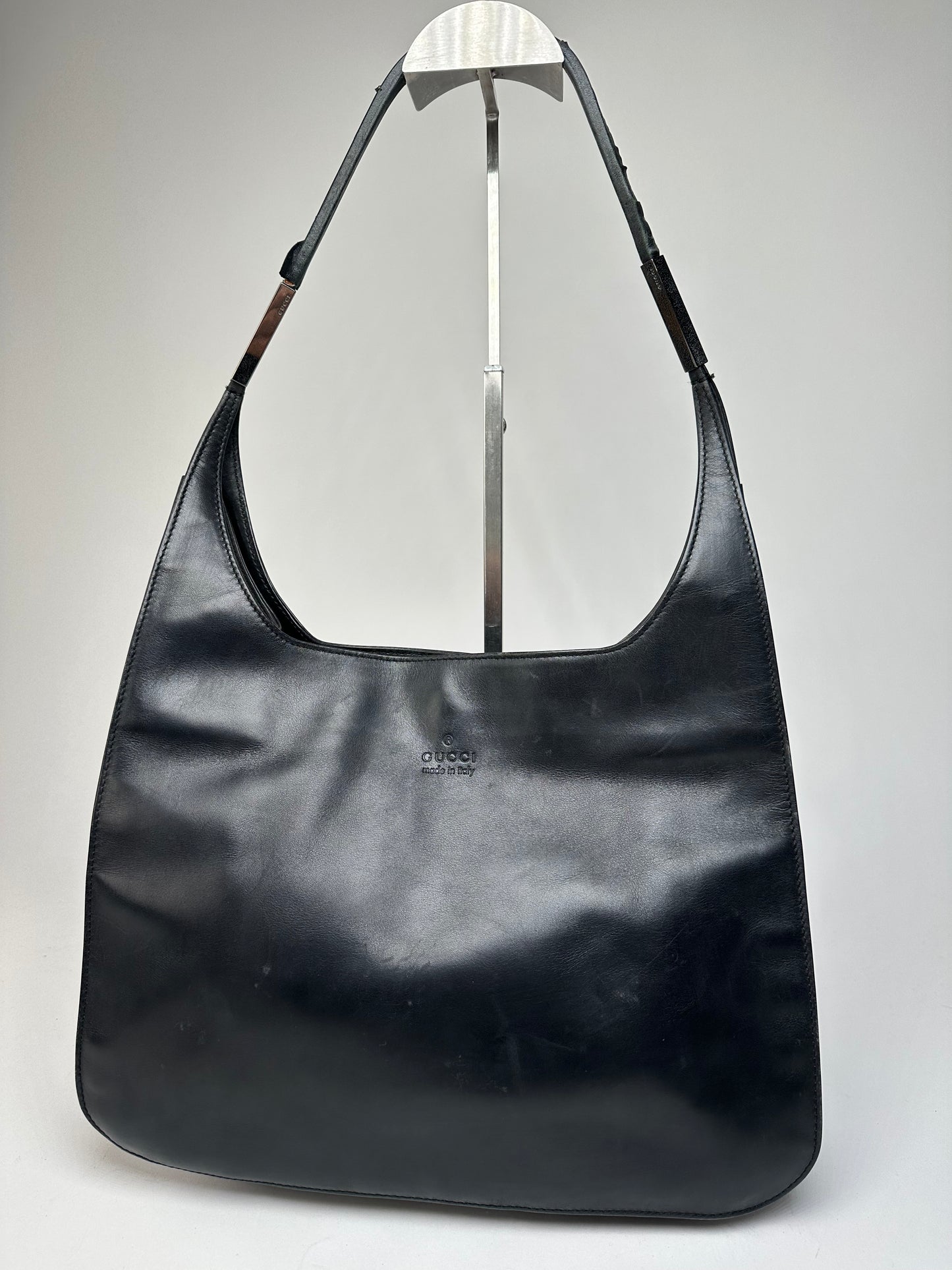 Vintage Gucci Leather Handbag Black