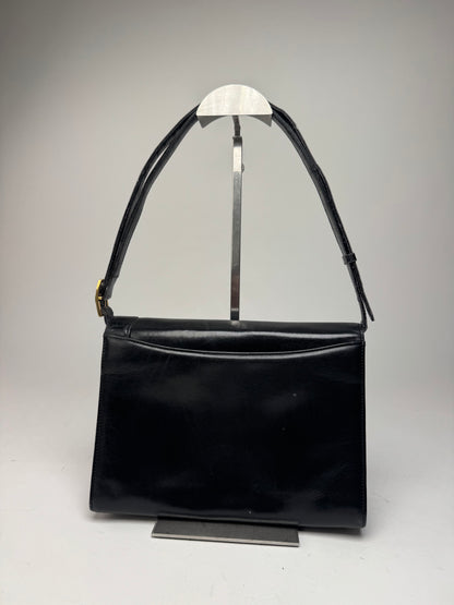 Vintage Givenchy Leather 2Way Handbag Black