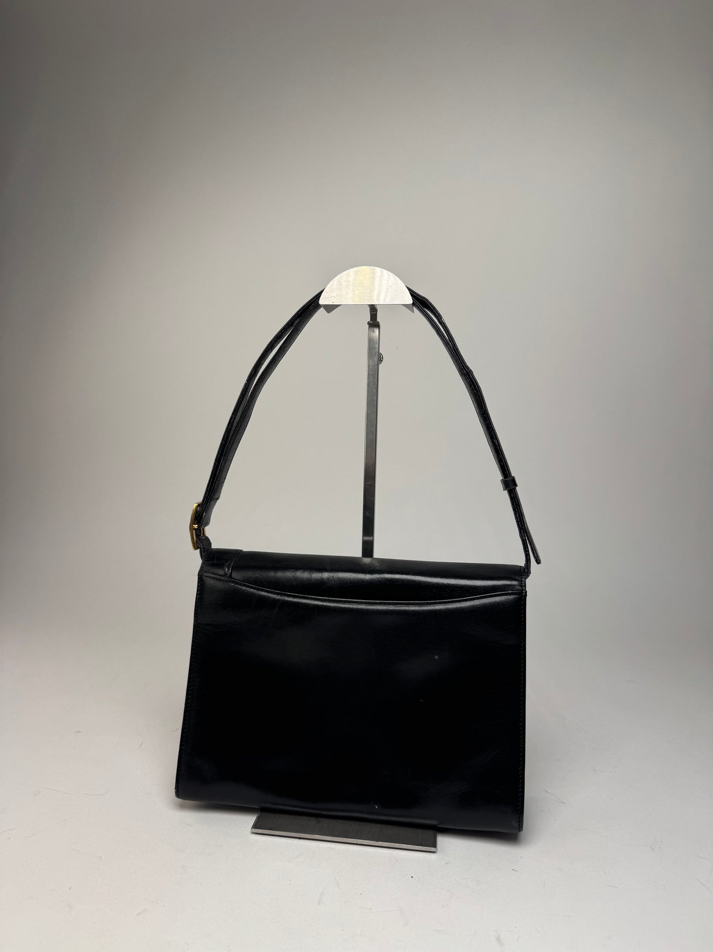 Vintage Givenchy Leather 2Way Handbag Black