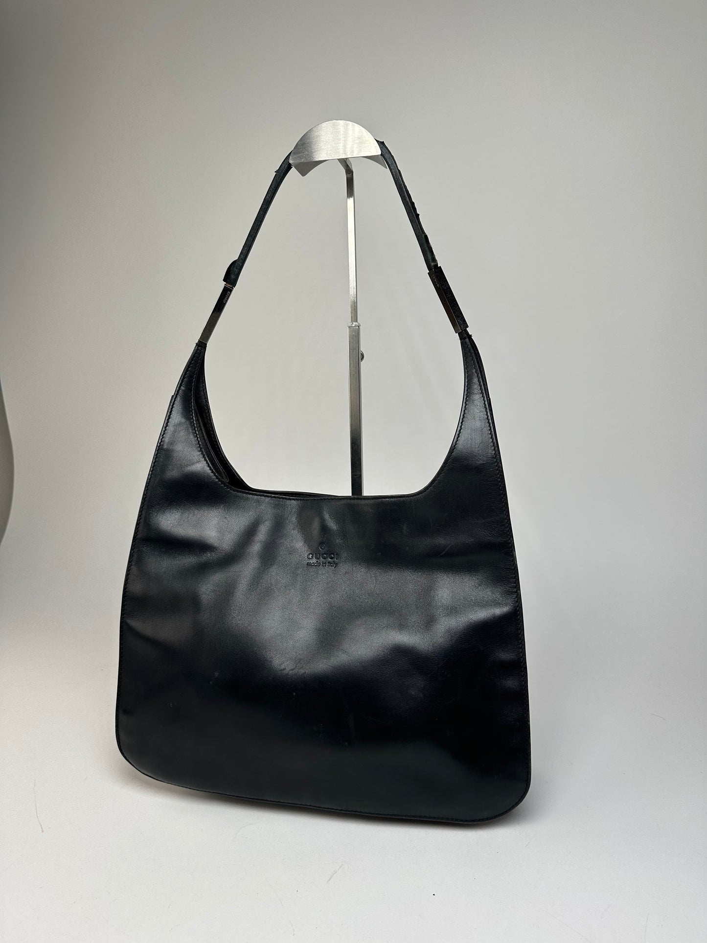 Vintage Gucci Leather Handbag Black