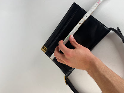 Vintage Givenchy Leather 2Way Handbag Black