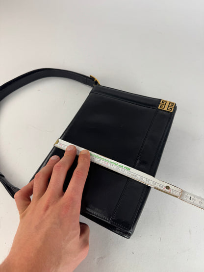 Vintage Givenchy Leather 2Way Handbag Black