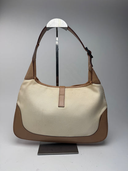 Sac Gucci Jackie vintage beige marron