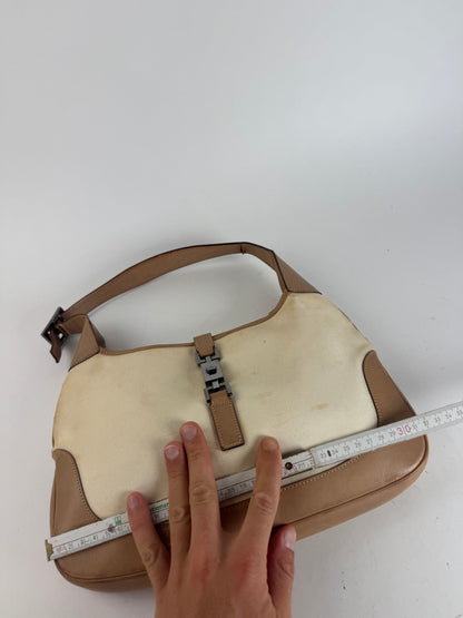 Sac Gucci Jackie vintage beige marron
