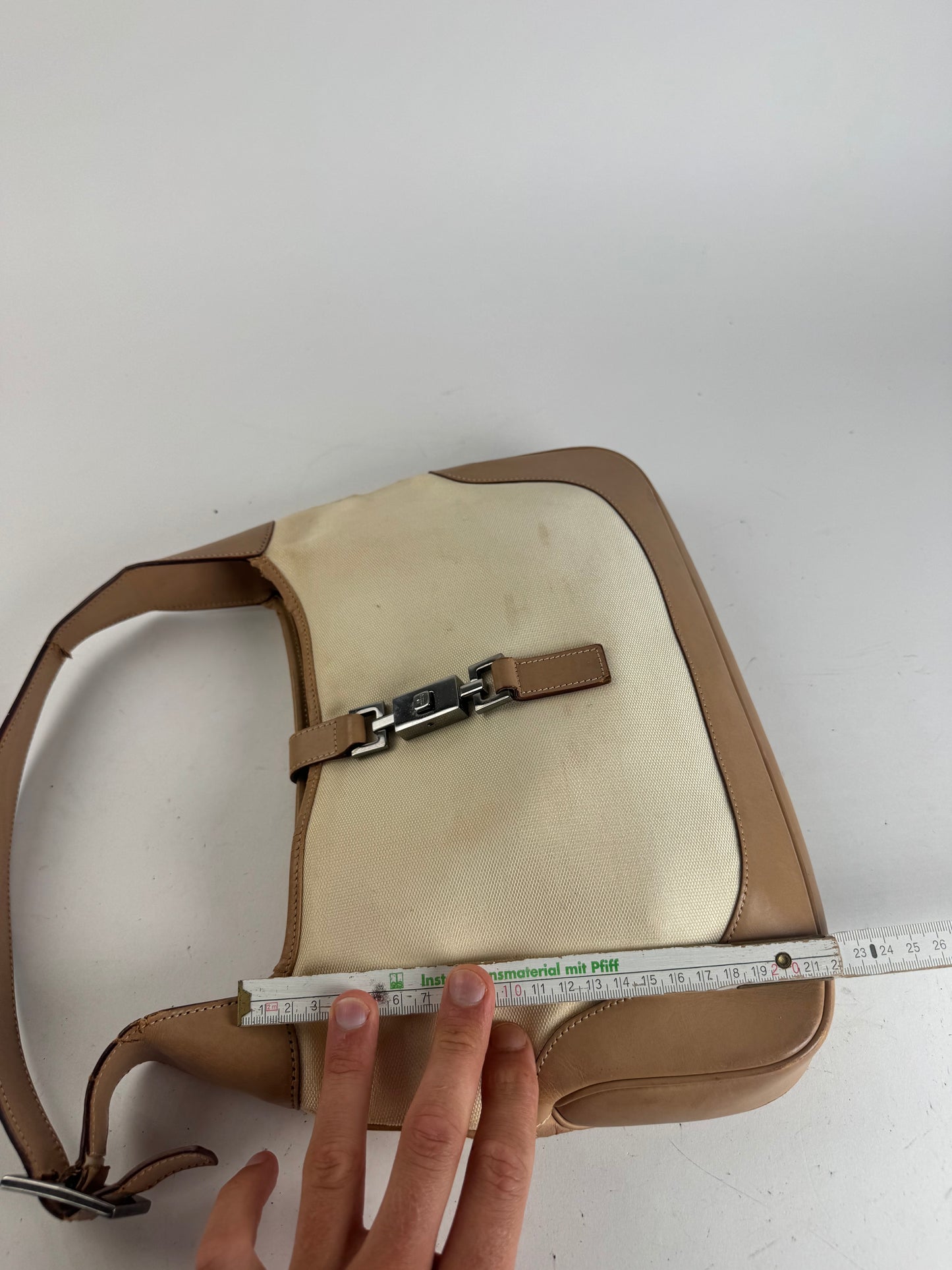 Sac Gucci Jackie vintage beige marron