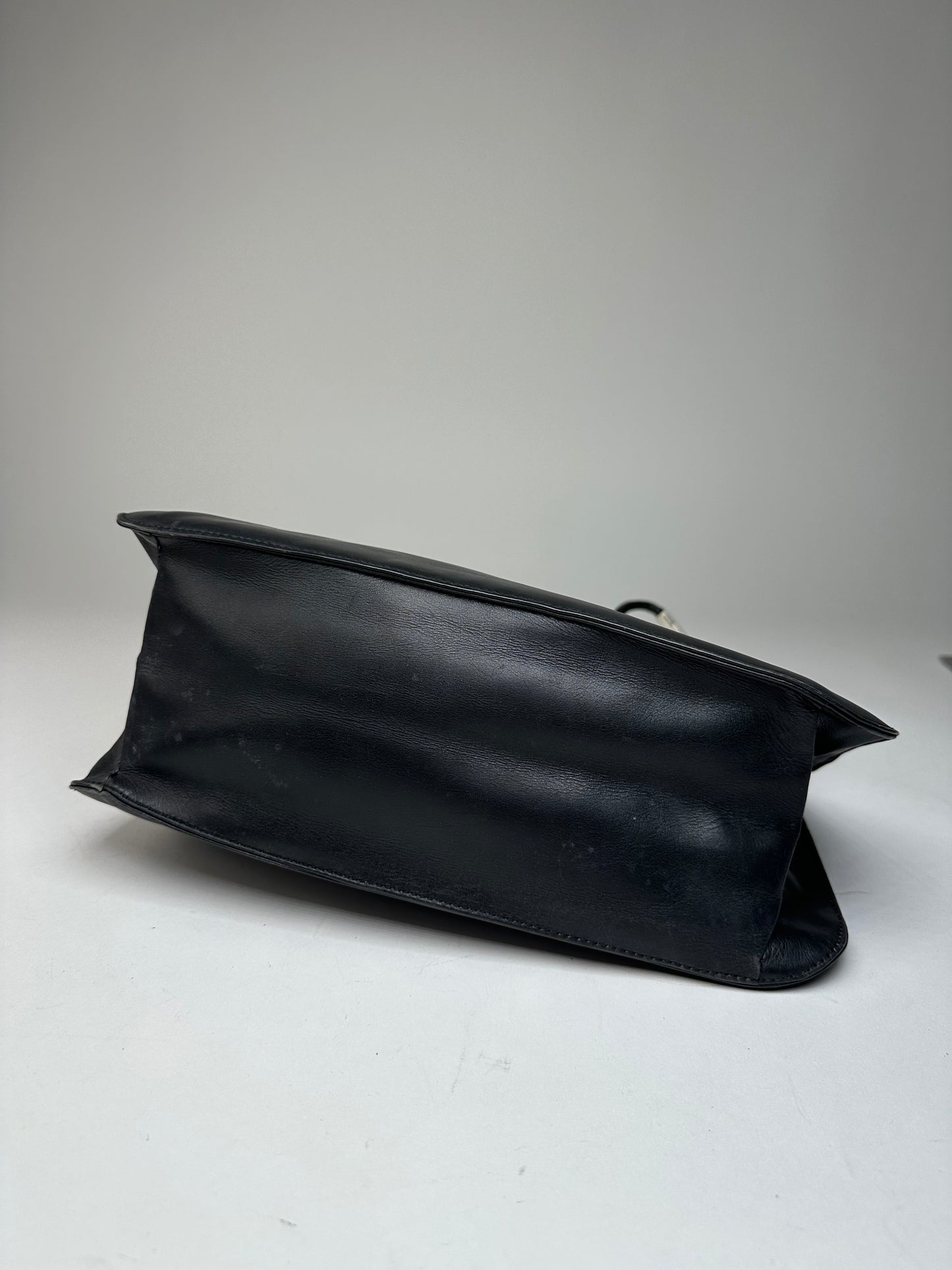 Vintage Gucci Leather Handbag Black