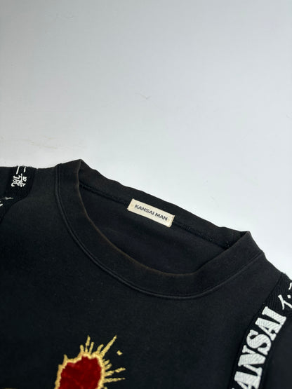 Vintage Kansai Yamamoto Crewneck Abstract Sweater Black M