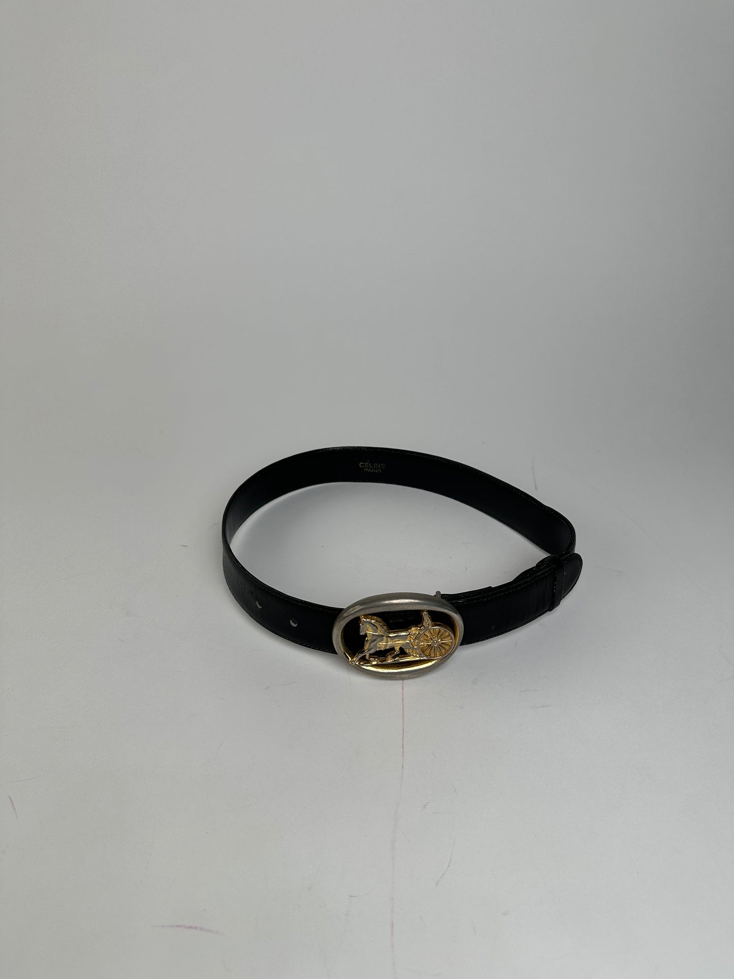 Vintage Celine Paris Leather Belt