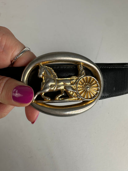 Vintage Celine Paris Leather Belt