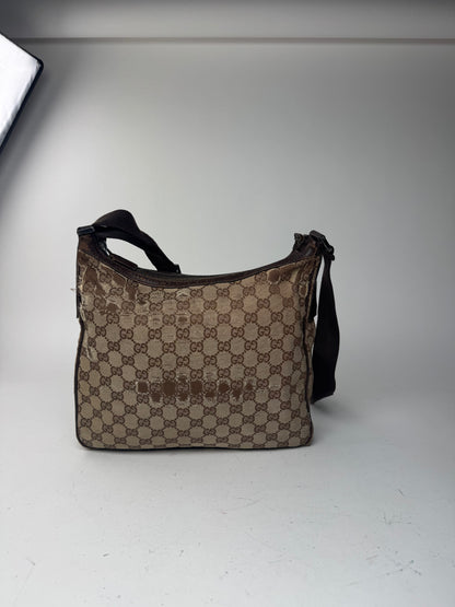 Vintage Gucci Monogram Bag beige brown