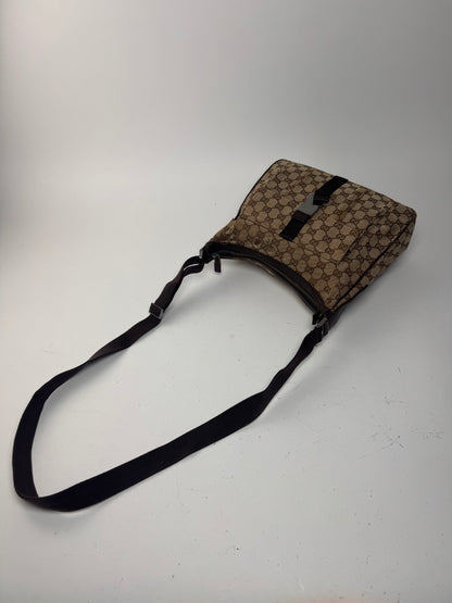 Vintage Gucci Monogram Bag beige brown
