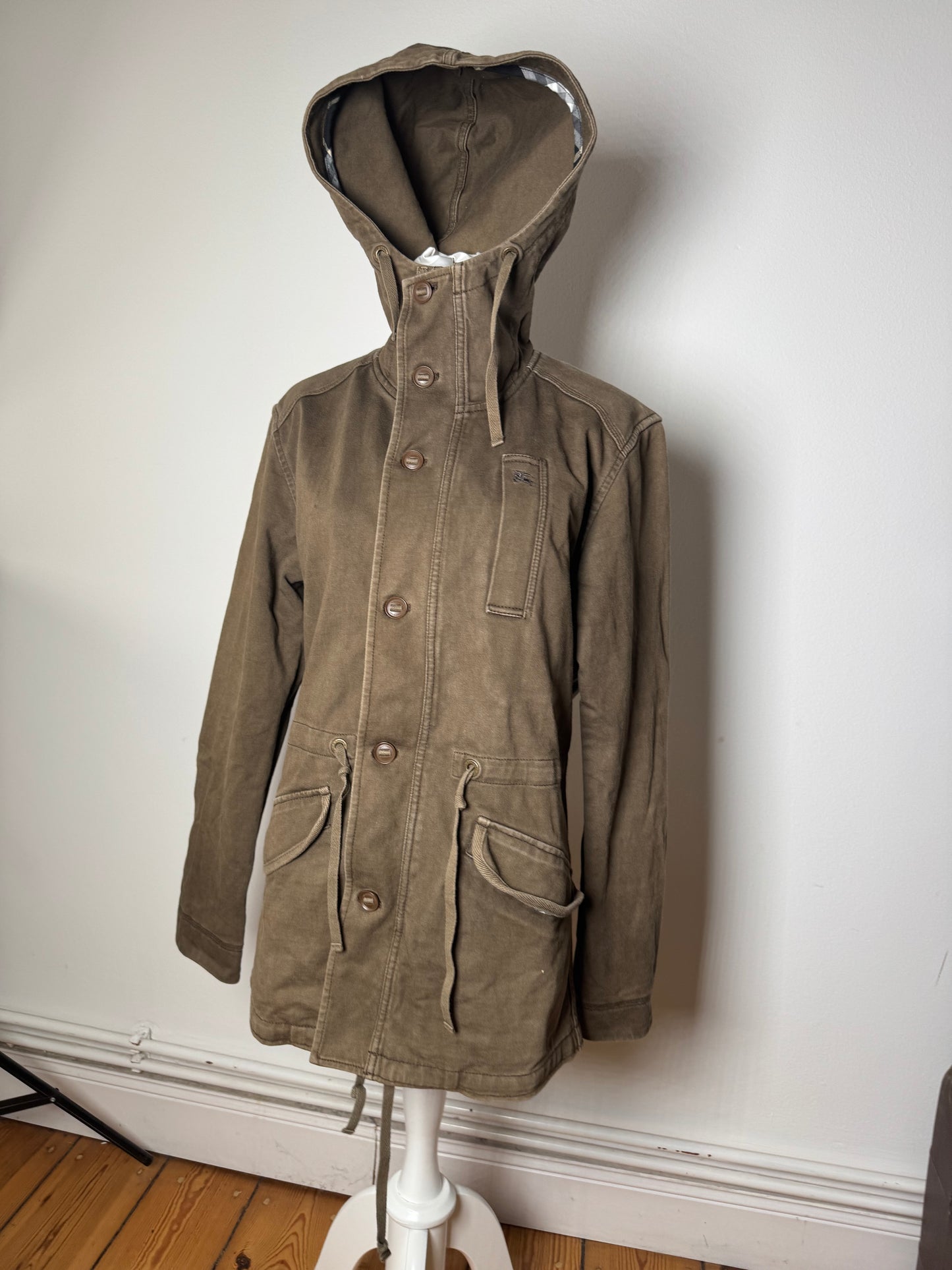 Vintage Burberry Denim Coat Khaki 38/M