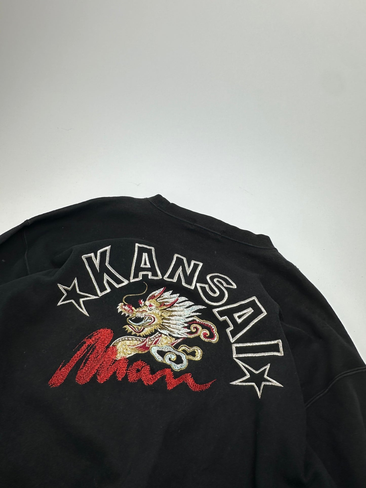 Vintage Kansai Yamamoto Crewneck Abstract Sweater Black M