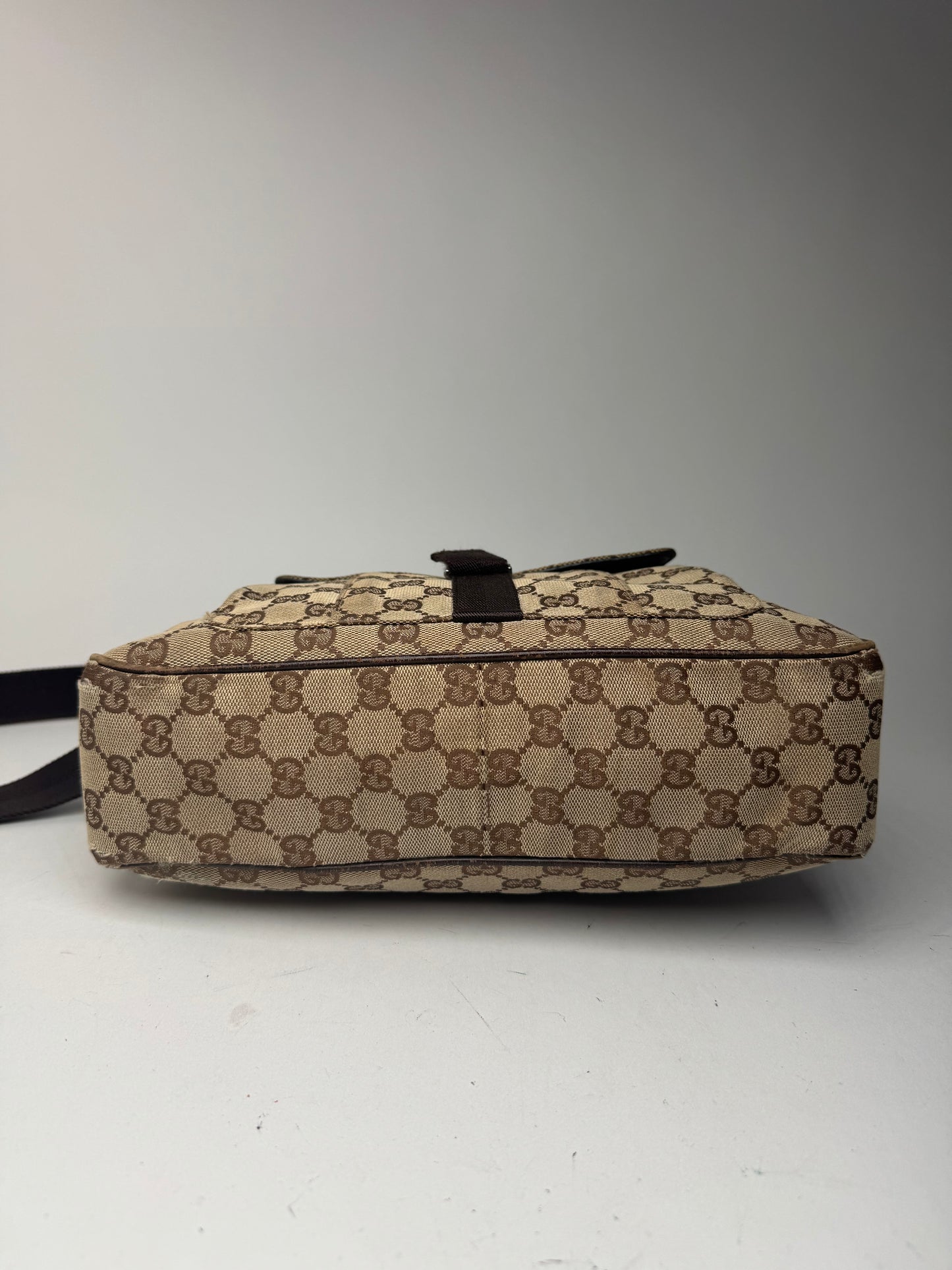 Vintage Gucci Monogram Bag beige brown