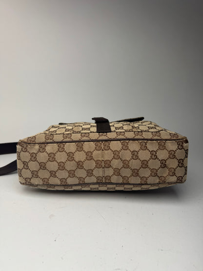 Vintage Gucci Monogram Bag beige brown