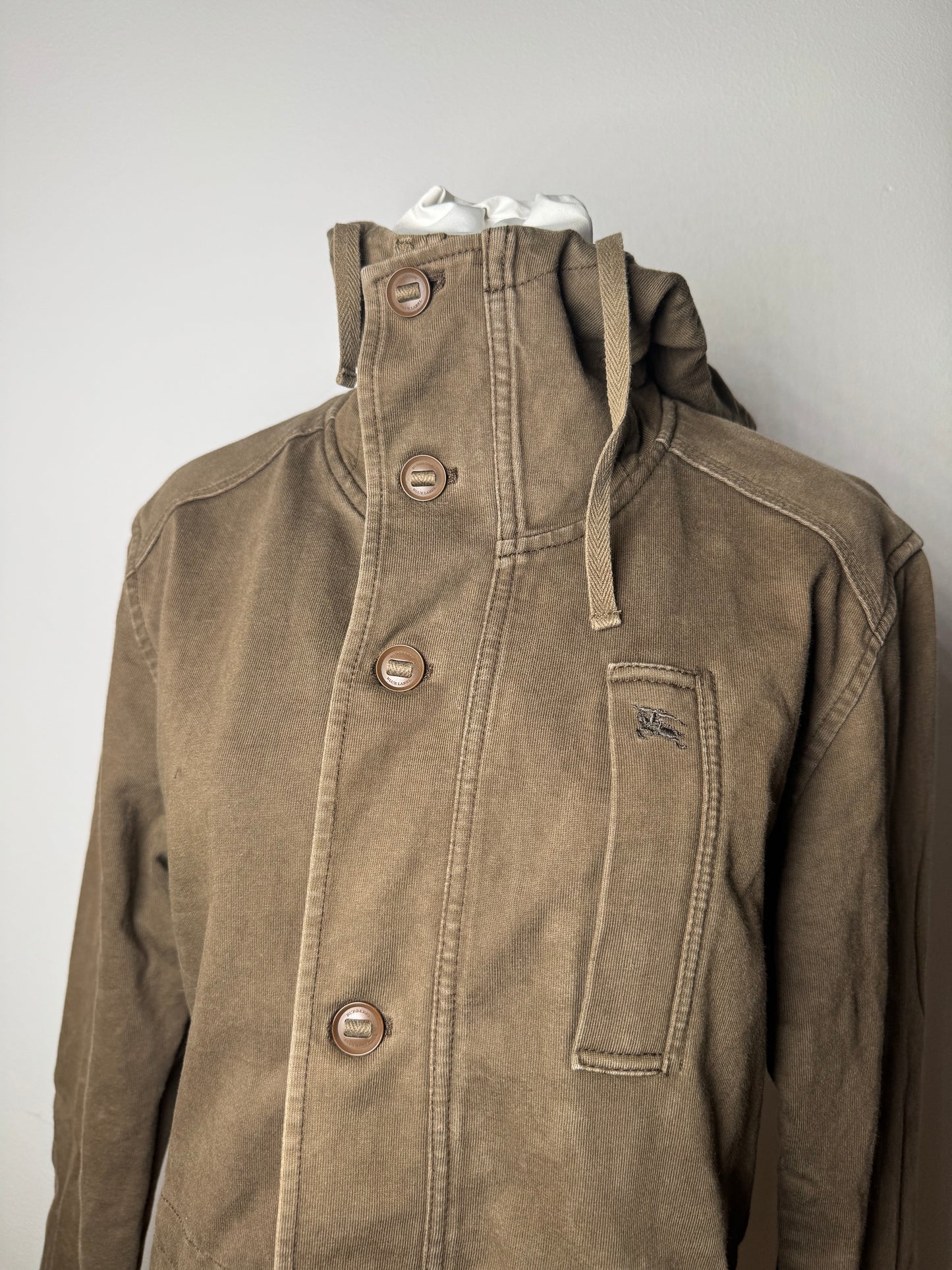 Vintage Burberry Denim Coat Khaki 38/M
