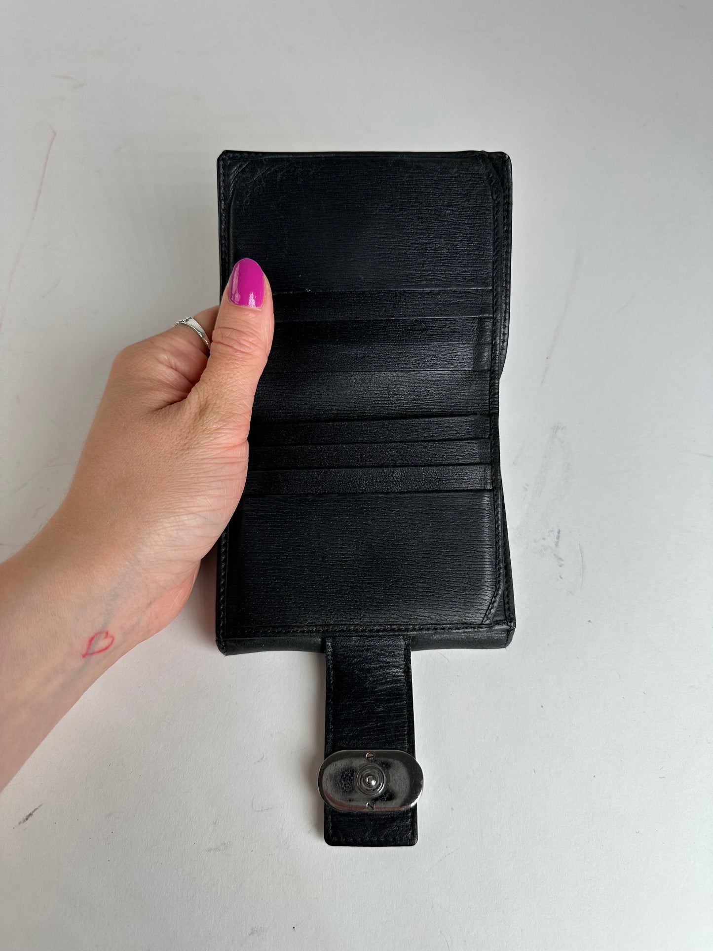 Vintage Gucci Leather Wallet Black