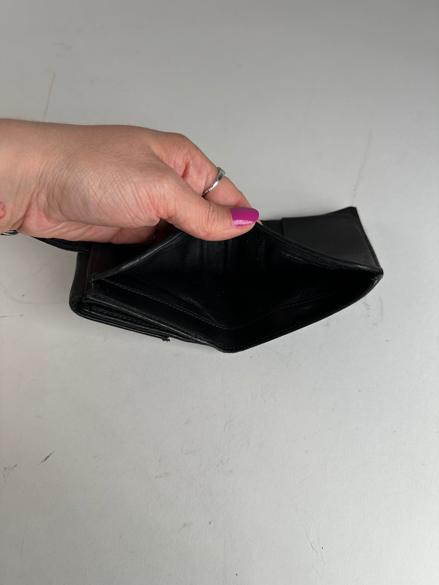 Vintage Gucci Leather Wallet Black