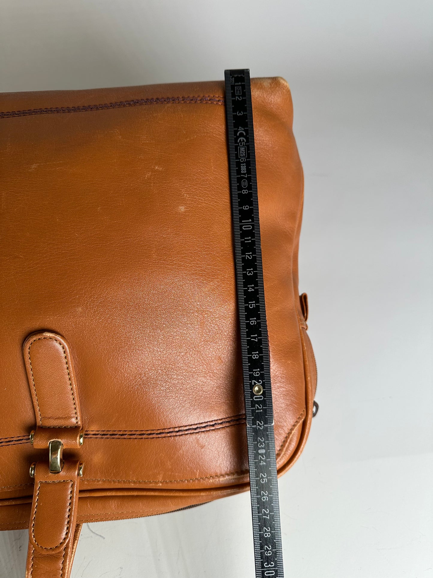 Vintage Chloe Leather Tote Bag Tan Gold-tone