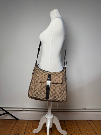 Vintage Gucci Monogram Bag beige brown