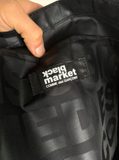 Vintage Comme des Garçons Black Nylon Market Tote