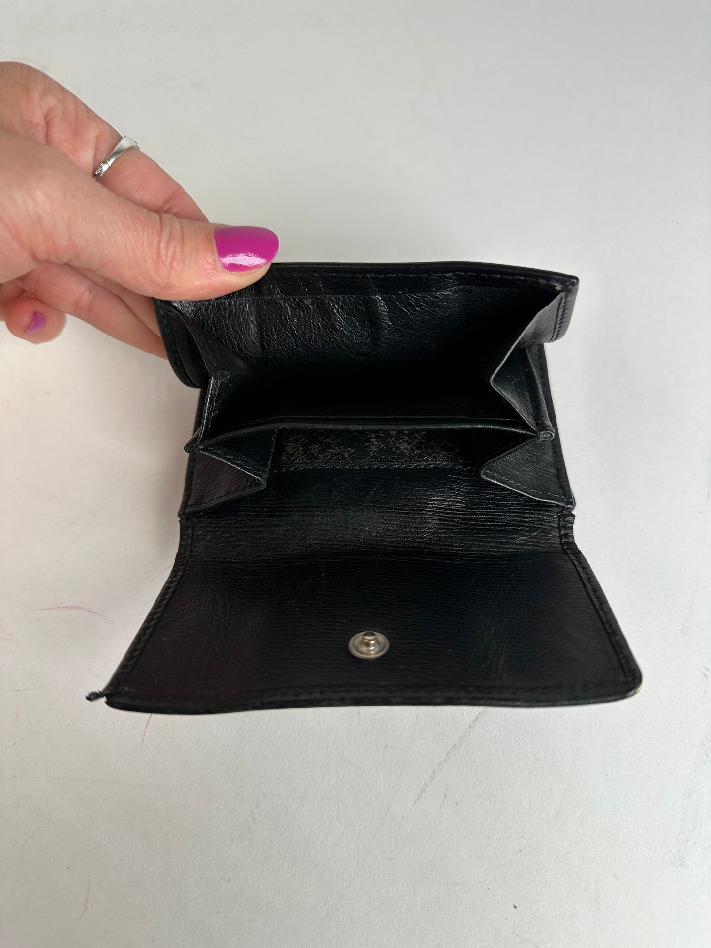 Vintage Gucci Leather Wallet Black