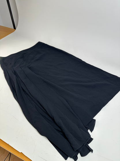 Vintage Chanel Silk Skirt Black M