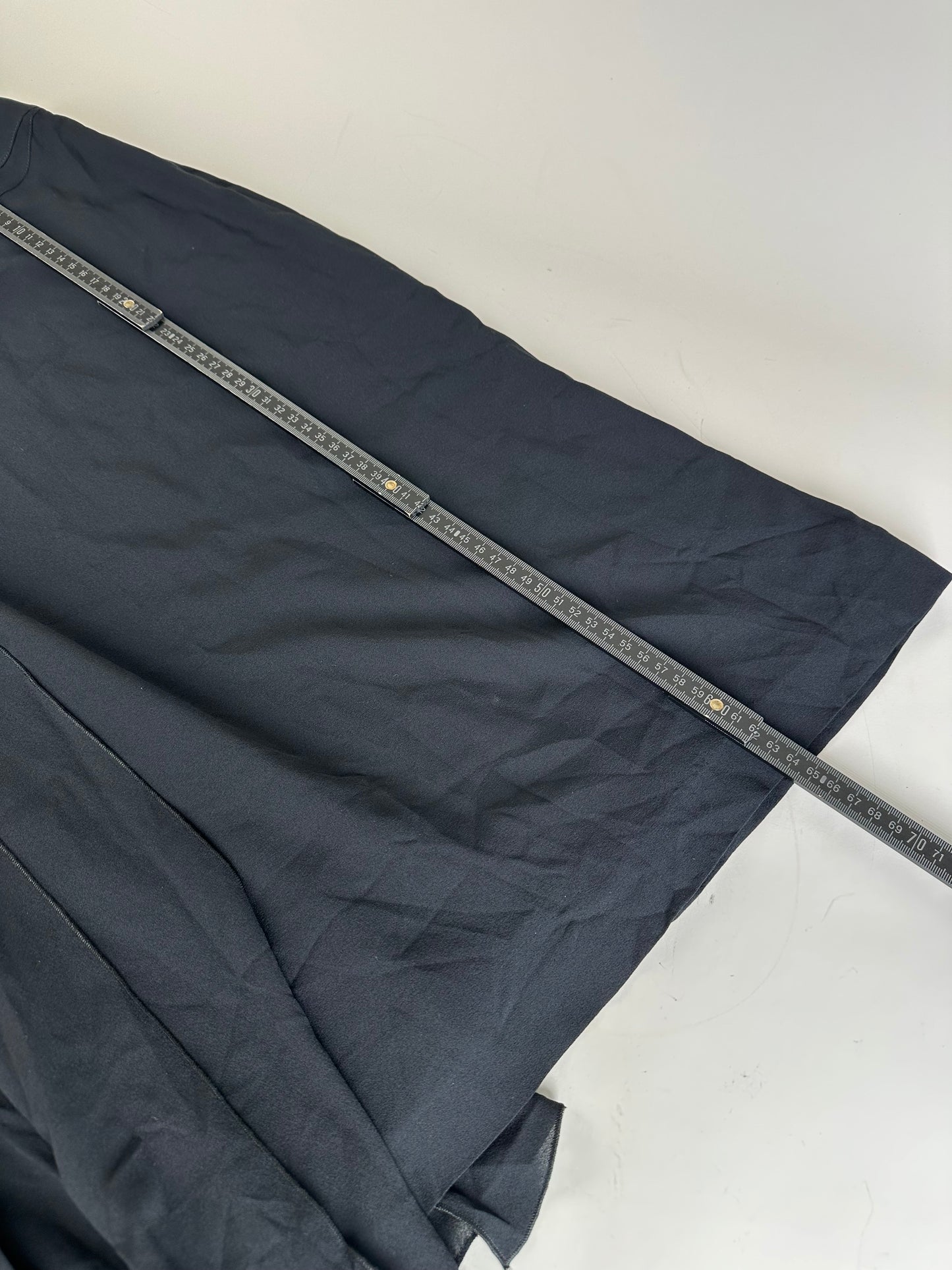 Vintage Chanel Silk Skirt Black M