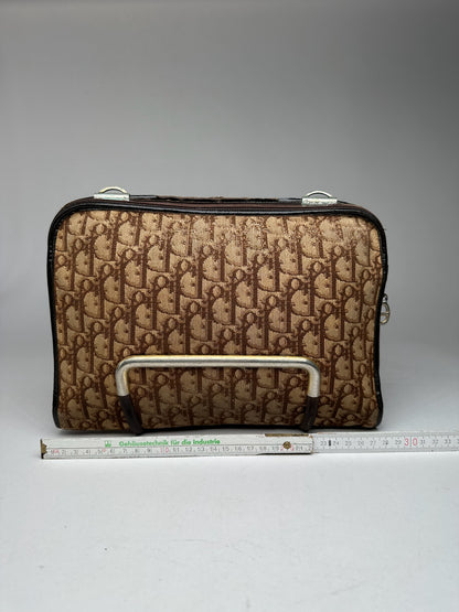 Vintage Dior Canvas Monogram Clutch brown