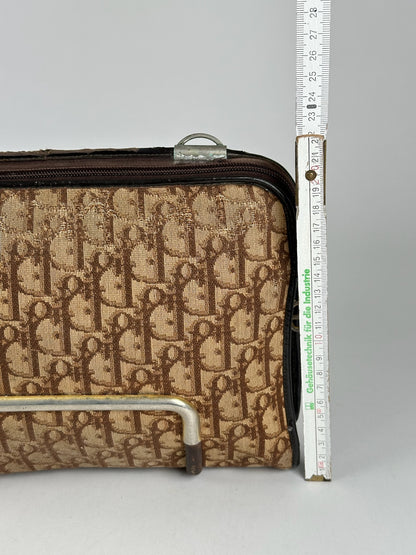 Vintage Dior Canvas Monogram Clutch brown