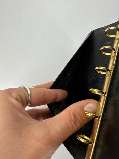 Vintage Louis Vuitton Epi Leather Ring Binder Wallet Late 1990s Black